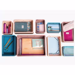 Exacompta Boîte pliable the smart case maxi skandi - bleu pacifique - nouveauté - Vue supplémentaire 15