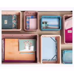 Exacompta Boîte pliable the smart case maxi skandi - bleu pacifique - nouveauté - Vue supplémentaire 16