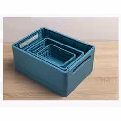 Exacompta Boîte pliable the smart case maxi skandi - bleu pacifique - nouveauté - Vue supplémentaire 2