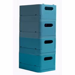 Exacompta Boîte pliable the smart case maxi skandi - bleu pacifique - nouveauté - Vue supplémentaire 22