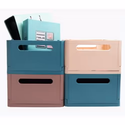 Exacompta Boîte pliable the smart case maxi skandi - bleu pacifique - nouveauté - Vue supplémentaire 24