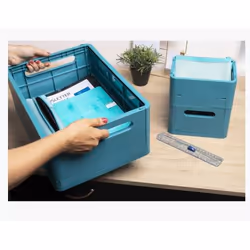 Exacompta Boîte pliable the smart case maxi skandi - bleu pacifique - nouveauté - Vue supplémentaire 3