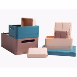 Exacompta Boîte pliable the smart case maxi skandi - bleu pacifique - nouveauté - Vue supplémentaire 5