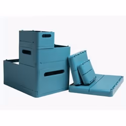 Exacompta Boîte pliable the smart case maxi skandi - bleu pacifique - nouveauté - Vue supplémentaire 6