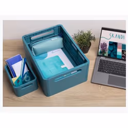 Exacompta Boîte pliable the smart case maxi skandi - bleu pacifique - nouveauté - Vue supplémentaire 7