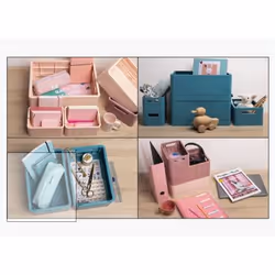 Exacompta Boîte pliable the smart case maxi skandi - bleu pacifique - nouveauté - Vue supplémentaire 8