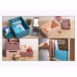 Exacompta Boîte pliable the smart case maxi skandi - bleu pacifique - nouveauté - Vue supplémentaire 9