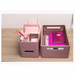 Exacompta Boîte pliable the smart case maxi skandi - vieux rose - nouveauté