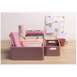 Exacompta Boîte pliable the smart case maxi skandi - vieux rose - nouveauté