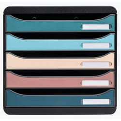 Exacompta Module de classement big box plus 5 tiroirs skandi - couleurs assorties - nouveauté