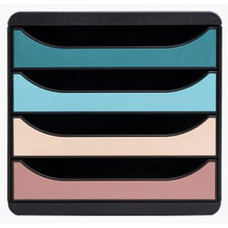 Exacompta Module de classement big box 4 tiroirs skandi - couleurs assorties - nouveauté