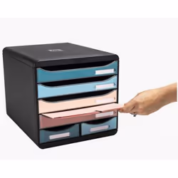 Exacompta Module de classement big box maxi 6 tiroirs skandi - couleurs assorties - nouveauté - Vue supplémentaire 6