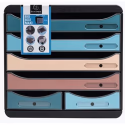 Exacompta Module de classement big box maxi 6 tiroirs skandi - couleurs assorties - nouveauté - Vue supplémentaire 8