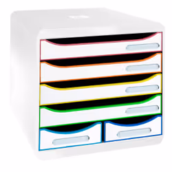 Exacompta 312913D module de classement de bureau Polystyrène Blanc