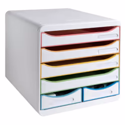 Exacompta 312913D module de classement de bureau Polystyrène Blanc