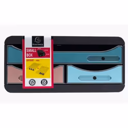 Exacompta Module de classement small box 3 tiroirs skandi - couleurs assorties - nouveauté, 3 tiroir(s), Plastique, Couleurs  ...