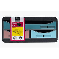 Exacompta Module de classement small box 3 tiroirs skandi - couleurs assorties - nouveauté