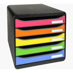 Exacompta 309798D unité de tiroir de bureau Noir
