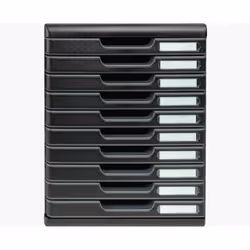 Exacompta 302414D unité de tiroir de bureau Noir
