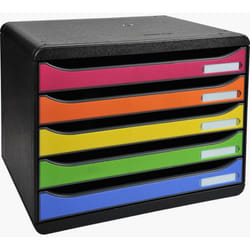 Exacompta 308798D unité de tiroir de bureau Noir