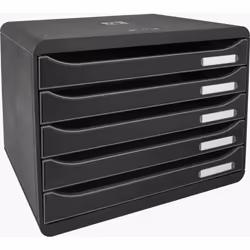 Exacompta 308714D unité de tiroir de bureau Noir
