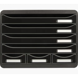 Exacompta 307714D unité de tiroir de bureau Noir