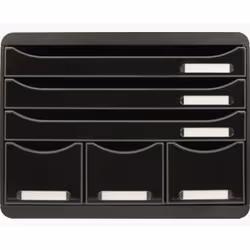 Exacompta 306714D unité de tiroir de bureau Noir