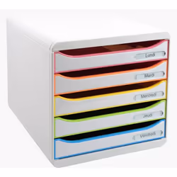 Exacompta 309913D unité de tiroir de bureau Blanc