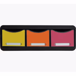 Exacompta 318798D unité de tiroir de bureau Noir