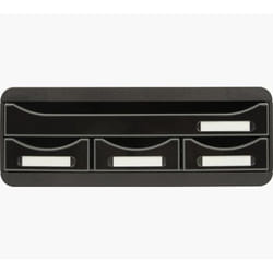 Exacompta 319714D bac de rangement de bureau Polystyrène Noir