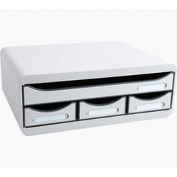 Exacompta 319740D bac de rangement de bureau Polystyrène Gris