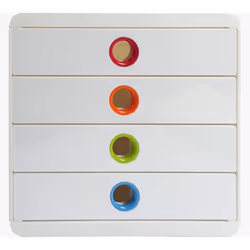 Exacompta 314398D unité de tiroir de bureau Blanc