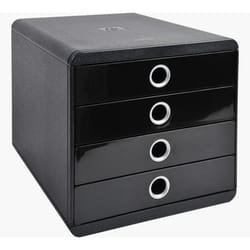 Exacompta 314438D unité de tiroir de bureau Noir