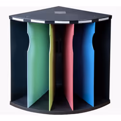 Exacompta 3931928D bac de rangement de bureau Plastique Bleu, Cerise, Vert, Turquoise
