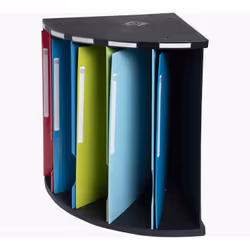 Exacompta 3931928D bac de rangement de bureau Plastique Bleu, Cerise, Vert, Turquoise