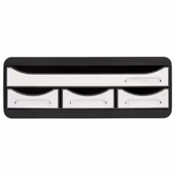 Exacompta TOOLBOX, Polystyrène, Noir, Blanc, A4+, 4 tiroir(s), 355 mm, 270 mm