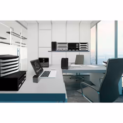Exacompta TOOLBOX Polystyrène Noir, Blanc