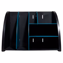 Exacompta Neo Deco, Polystyrène, Noir, Bleu, A5, 356 mm, 282 mm, 282 mm