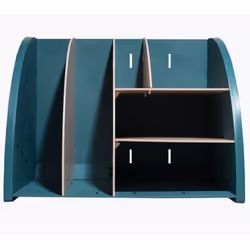 Exacompta Organiseur de bureau The Organizer Skandi, 1 tiroir(s), Plastique, Bleu, Bois, 1 pièce(s), 282 mm, 282 mm