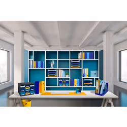 Exacompta Module De Classement Big Box Plus 5 Tiroirs Bee Blue - Couleurs Assorties - Nouveauté