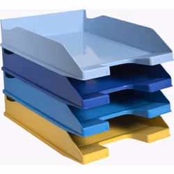 Exacompta 113202SETD bac de rangement de bureau Plastique Couleurs assorties
