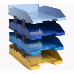 Exacompta 113202SETD bac de rangement de bureau Plastique Couleurs assorties - Vue supplémentaire 4
