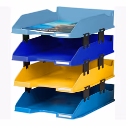Exacompta 113202SETD bac de rangement de bureau Plastique Couleurs assorties - Vue supplémentaire 6
