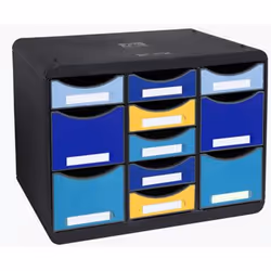 Exacompta Moule De Classement Storebox Multi 11 Tiroirs Bee Blue - Couleurs Assorties - Nouveauté - Vue supplémentaire 5