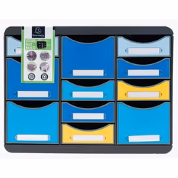 Exacompta Moule De Classement Storebox Multi 11 Tiroirs Bee Blue - Couleurs Assorties - Nouveauté - Vue supplémentaire 7