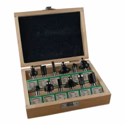Jeu de fraises - Fisch-Tools - 973CT12A05 - Carbure - Tige 8 mm - 12 pièces