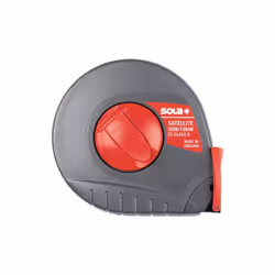 Mètre à ruban en acier laqué blanc graduation noire boîtier breveté de forme ergonomique en plastique très résistant avec cli ...
