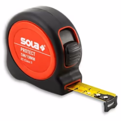 Mètre ruban Sola Protect M PE 525; 5 m Code EAN : 9002719035664 Marque : Sola Poids du produit (kg) : 0.285