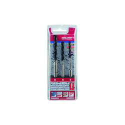 Ruko-foret à béton-queue 1/4 ''6 pans, 1 x ø 5, 6, 8 mm, 3 pièces dans coffret en plastique 101803100 - Alpen