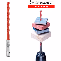 Broca Alpen multiuso SDS Plus - Diametro: 8,0 mm - Aplicación: Para el taladrado rotativo de pavimentos, mampostería, metal,  ...